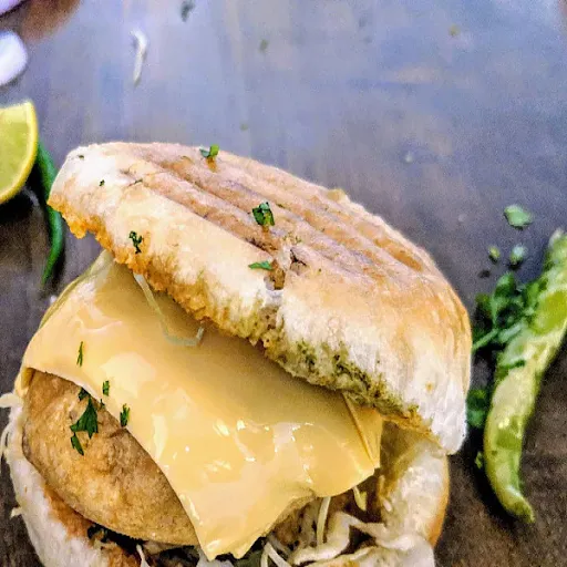 Grilled Paneer And Cheesy Loded Vada Pav.