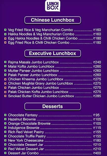 LunchBox - Meals and Thalis menu 