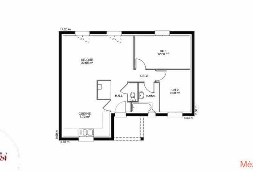  Vente Terrain + Maison - Terrain : 426m² - Maison : 110m² à Arc-sur-Tille (21560) 