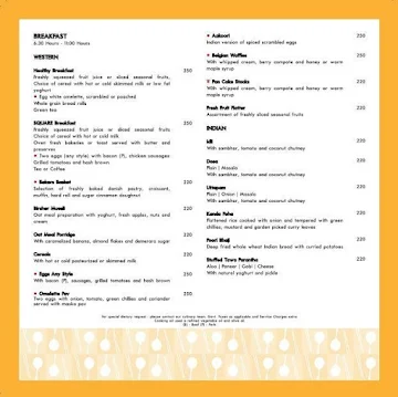 The Square - Novotel menu 