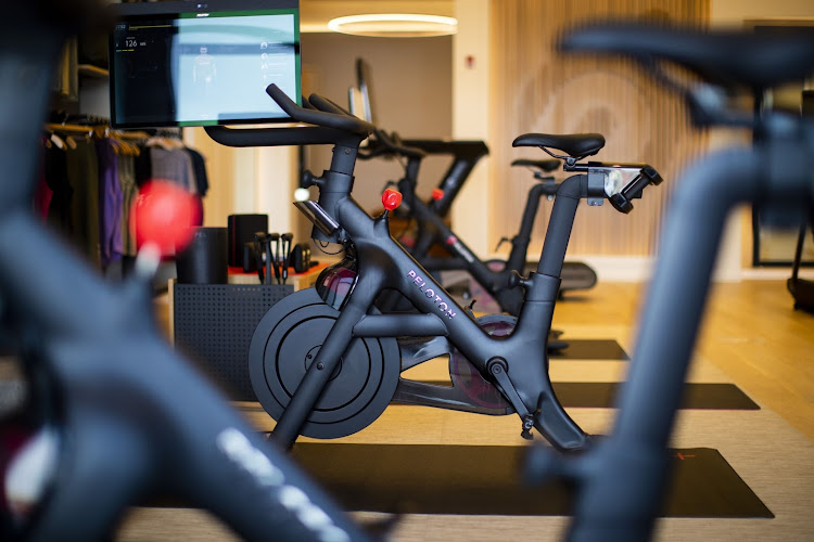 A Peloton exercise bike is shown in this file photo. Picture: ADAM GLANZMAN / BLOOMBERG