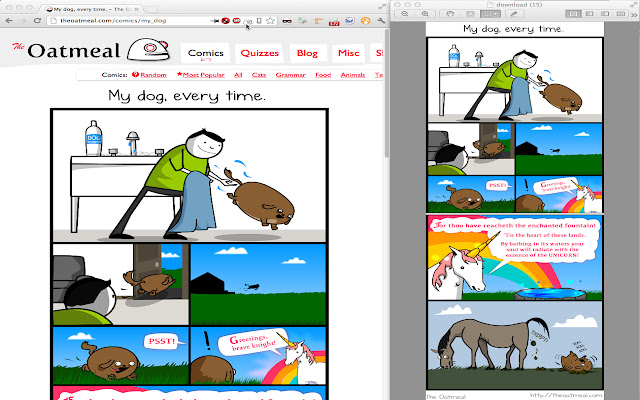 TheOatmeal Comic Downloader chrome extension