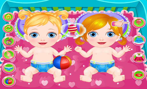 New Born Twin Sisters Caring Fun Game(圖5)-速報App
