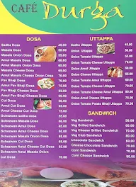 Cafe Durga menu 1