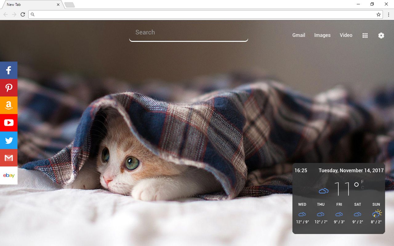 Cats New Tab Page Preview image 6