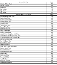 Rony's Cafe menu 1