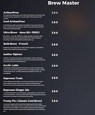 One World - The Coffee Studio menu 5