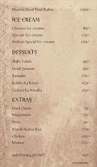 Barkaas Indo - Arabic Restaurant menu 8