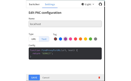 Proxy Pac Switcher