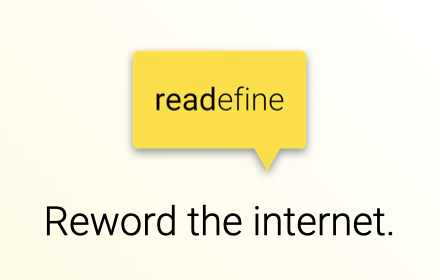 Readefine - Reword the Internet small promo image