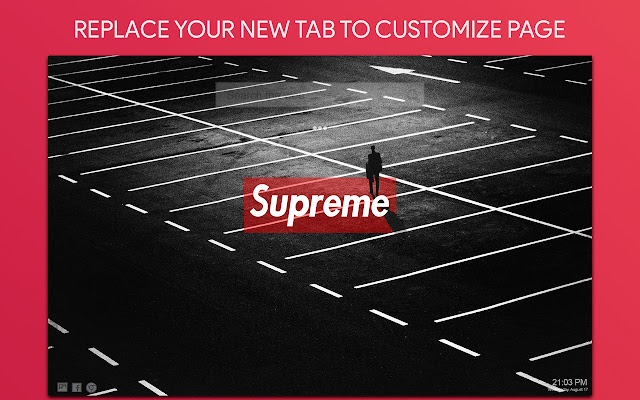 Supreme Wallpaper HD Custom New Tab