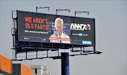 A billboard advertising the News channel, Africa News Network 7 (ANN7). File photo.