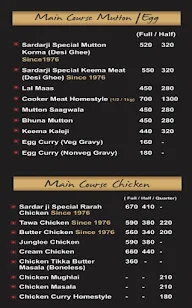 Sardarji Bar B-Q menu 2