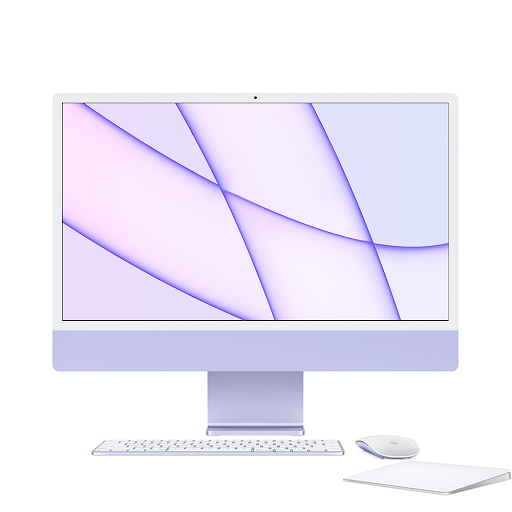 PC iMac 2021 M1/16GB/SSD256GB Z1300016V (Tím)