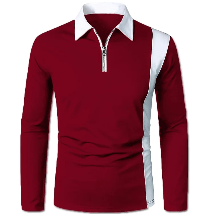 Camicia uomo color block con revers e maniche lunghe. Un capo versatile e alla moda, perfetto per un look elegante e contemporaneo.