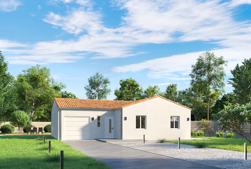  Vente Terrain + Maison - Terrain : 445m² - Maison : 78m² à Belleville-sur-Vie (85170) 