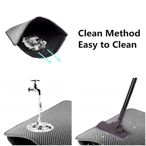 Pet Cat Litter Mat Waterproof EVA Double Layer Cat Litter Trapping Pet Litter Box Mat Clean Pad For Cats House Accessori