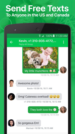 Screenshot textPlus: Text Message + Call