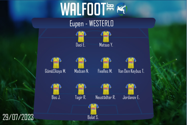 Composition Westerlo | Eupen - Westerlo (29/07/2023)