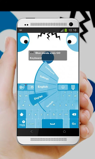 免費下載個人化APP|Blue panda eyes GO Keyboard app開箱文|APP開箱王