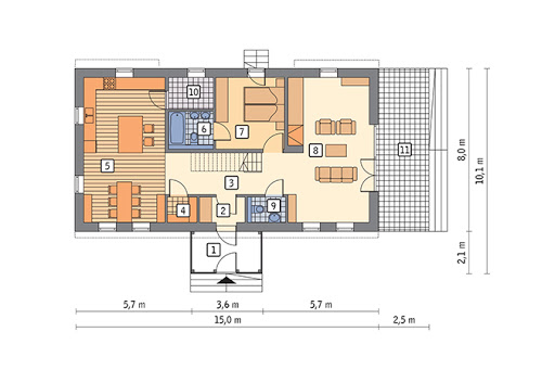 Dolnoślązaczka - C403 - Rzut parteru