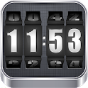 3D Rolling Clock BLACK icon