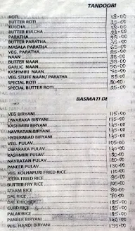 Hotel Dwaraka menu 6