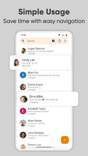 Screenshot Simple SMS Messenger