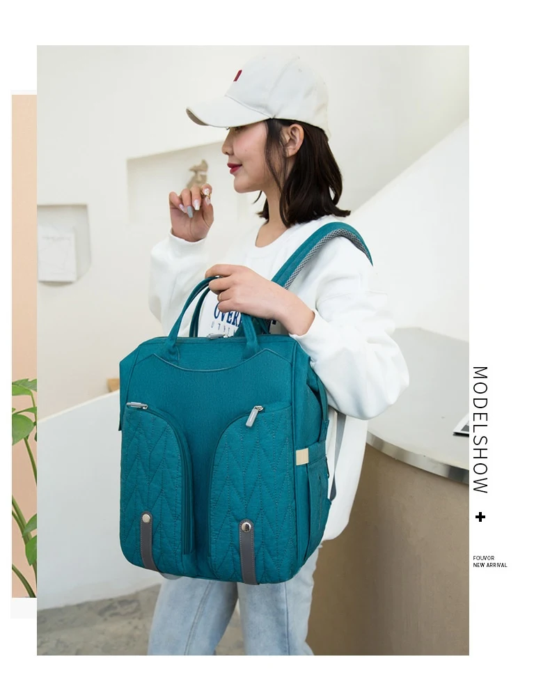 Title 25, Bolso Cuna Plegable para Bebé Mochila Pañalera ...