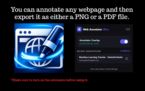 Web Annotator Ultra screenshot 1