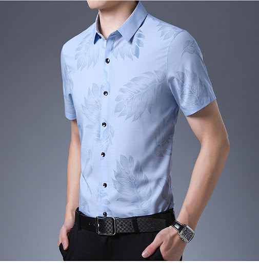 Title 4, Mens business short sleeve shirt