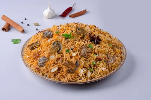 Hyderabadi-Mushroom Biryani - Serves-1