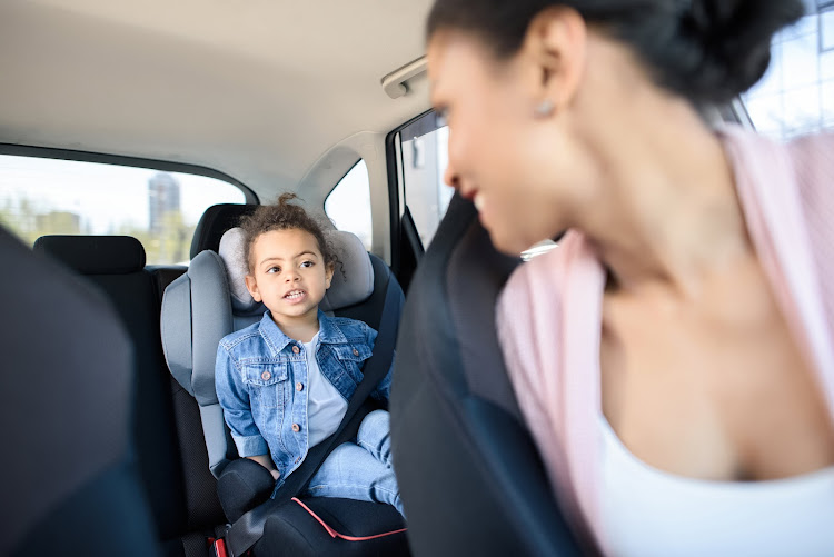 The AA says although CRS use appears to be increasing, too many people are relying on seat belts to restrain children, which is neither legal nor safety appropriate. File photo.