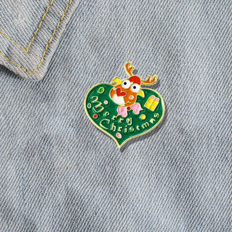 Divertido Broche de Navidad de Dibujos Animados para Hombres y Mujeres Un Accesorio Festivo y Original Perfecto para Celebrar las Fiestas