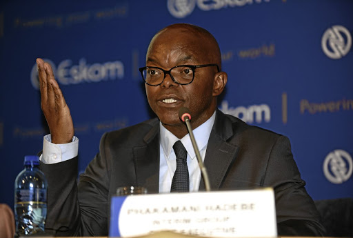 Eskom's chief executive officer Phakamani Hadebe.