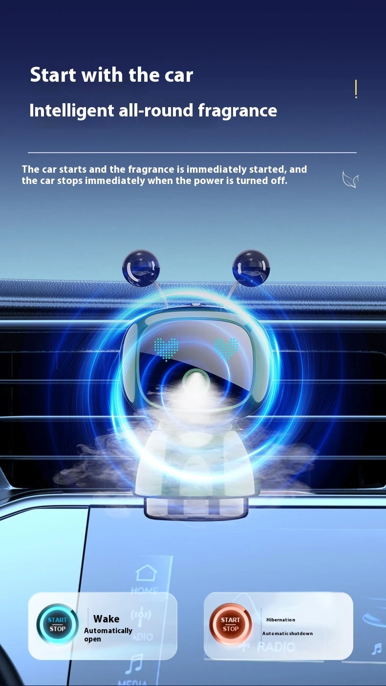 Title 8, Car Air Outlet Robot Aromatherapy Intelligent S...