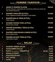 Araby's Restaurant menu 7