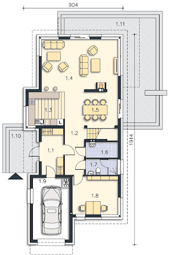 Imperia III DCP286B - Rzut parteru