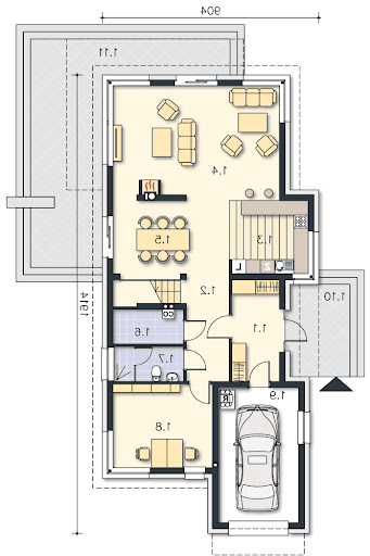 Imperia III DCP286B - Rzut parteru