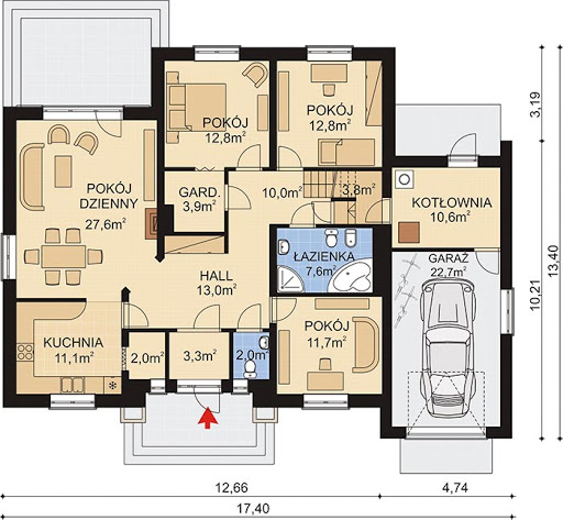 APS 151 NEW - Rzut parteru