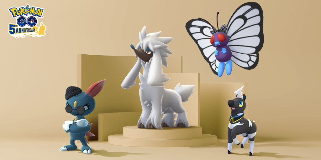 Furfrou e i Pokémon in costume si divertono in Pokémon GO per la settimana della moda!