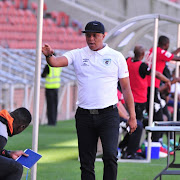 Doctor Khumalo coach of Baroka FC during the Absa Premiership match between Baroka FC and Bloemfontein Celtic at Peter Mokaba Stadium on April 28, 2018 in Polokwane, South Africa. 