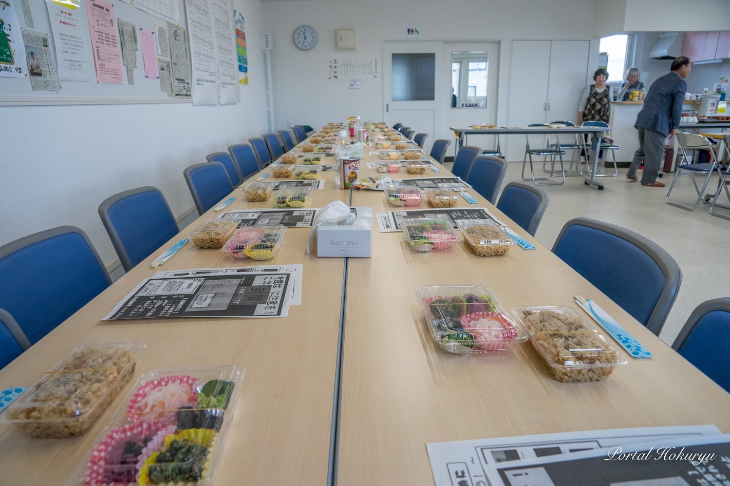 準備が整った昼食会