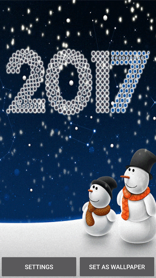 Android application New Year Live Wallpaper screenshort