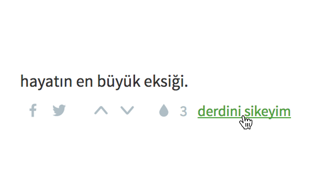 ekşi sözlük derdini sikeyim butonu Preview image 0