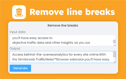 Remove line breaks