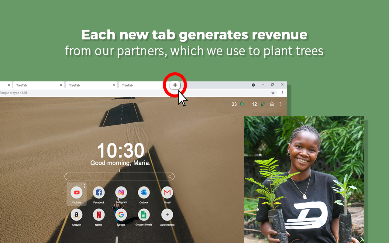 Treetab - The New Tab that Plants Trees Preview image 4