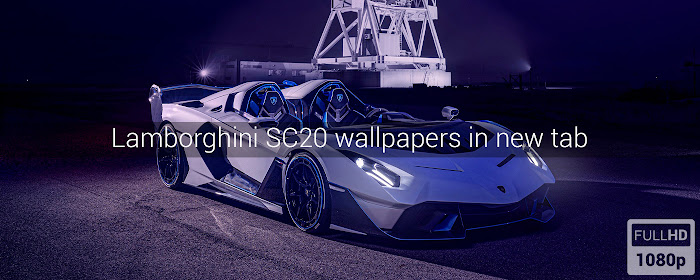 Lamborghini SC20 Auto Wallpapers New Tab marquee promo image