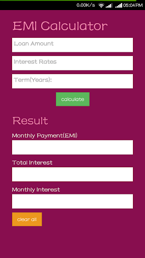 EMI calculator