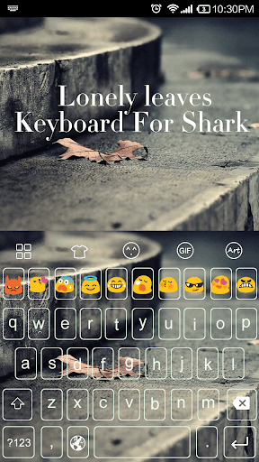 Emoji Keyboard-Lonely Leaves